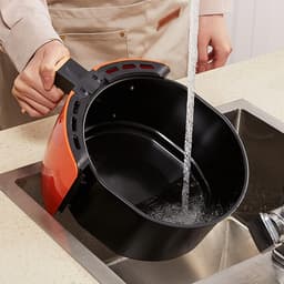 Airfryer Oven - Heteluchtfriteuse - Gezond Koken - Automatische Pauze - 5.5 Liter - Oranje — thumbnail 3