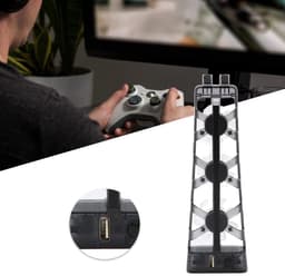 Dailygoods - Dailygoody - PS5-accessoires - Koelventilator - Efficiënte gameconsole-koeler - Laag geluidsniveau - Met LED-licht - Geschikt voor PS5 - Disc en digit. — thumbnail 2