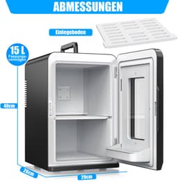 KESSER® K-MKS-2076 - Mini-koelkast - 15 Liter - AC DC 220-240V en 12V - Verwarmingsfunctie - Zwart — thumbnail 8
