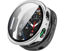 By Qubix - Hard case - Zilver - Geschikt voor Samsung Galaxy Watch 8 - 44mm