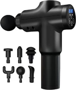 Massagepistool - Spierstimulator - Herstel Na Sport - 39 Snelheden - 1.7 kg - Rood — thumbnail 2
