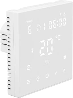 Slimme Thermostaat - Programmeerbare Thermostaat - Verwarming Regelen - Touchscreen Bediening - 8.5 x 8.5 x 4.5 cm - Wit — thumbnail 5