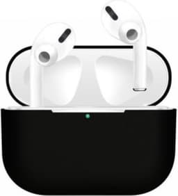 Hoesje geschikt voor Apple AirPods Pro - Siliconen case - AirPods cover - Protective case - Beschermhoes - Hoes oortjes - Softcase - Oplaadcase bescherming - Krasbestendig - Zwart - 1 stuk - Jony — thumbnail 3