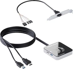PC Power Knop - Externe Start - Computer Starten - 5Gbps Hoge Snelheid - 8x8x2 cm - Zwart — thumbnail 1
