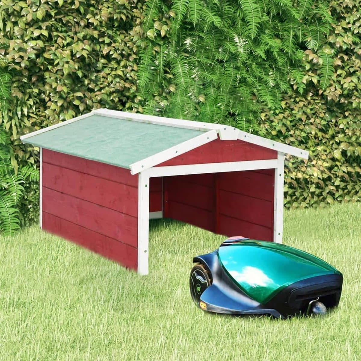 Grasmaaier Garage - Opbergbox Tuin - Bescherming Gazonmaaier - Weerbestendig Ontwerp - 72 x 87 x 50 cm — afbeelding 1