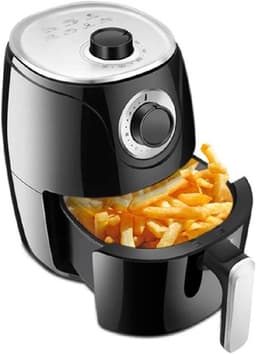 Heteluchtfriteuse - Airfryer Oven - Vetarm Koken - Snelle Luchtcirculatie - 29 x 25 Cm - Zwart — thumbnail 1