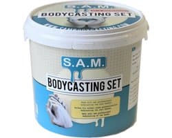 SAM Bodycasting Set | De enige echte | Voor het afvormen van 2 volwassen handen | Gips beeldjes | Complete set | Bekend van televisie | De beste kwaliteit gips en Gel