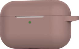 Hoesje - Geschikt voor Apple AirPods 3 - met Clip - Siliconen Hoes - Silicone Case Cover - Beige — thumbnail 3