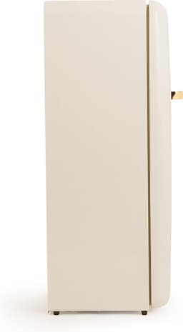 CREATE - Koelkast in retrostijl - Gebroken wit - Handvat Goud - FRIDGE RETRO 281L — thumbnail 4