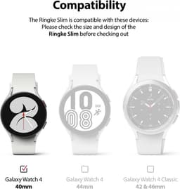 Ringke Slim - (2P) Hoesje Geschikt voor Samsung Galaxy Watch 4 40MM - Transparant Clear — thumbnail 11