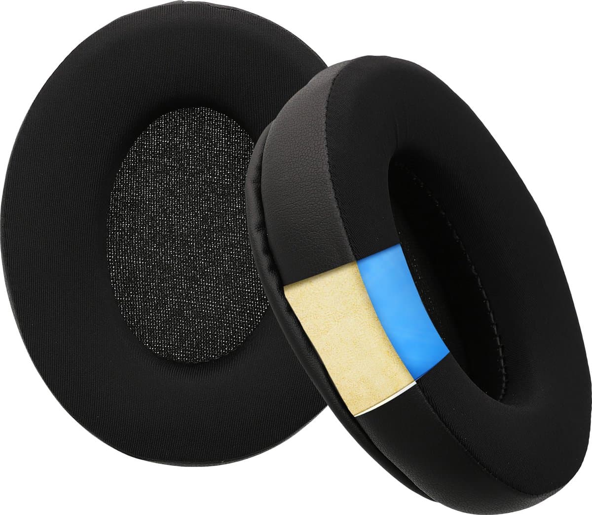 kwmobile 2x oorkussens voor koptelefoon - geschikt voor Sony WH-CH700N / WH-XB900N / WH-CH710N / WH-CH720N / MDR-10R - Earpads voor oortelefoon - In zwart — afbeelding 1