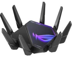 ASUS ROG Rapture GT-AXE16000 - Gaming extendable router - WiFi Versterker - 4G / 5G Router vervanger - WiFi 6E