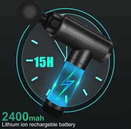 Professioneel massagepistool voor spierontspanning en dieptemassage met 6 snelheden en 4 opzetstukken — thumbnail 1