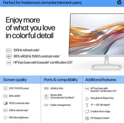 HP S5 524sw - Full HD Monitor - 24 inch - 100hz — thumbnail 3