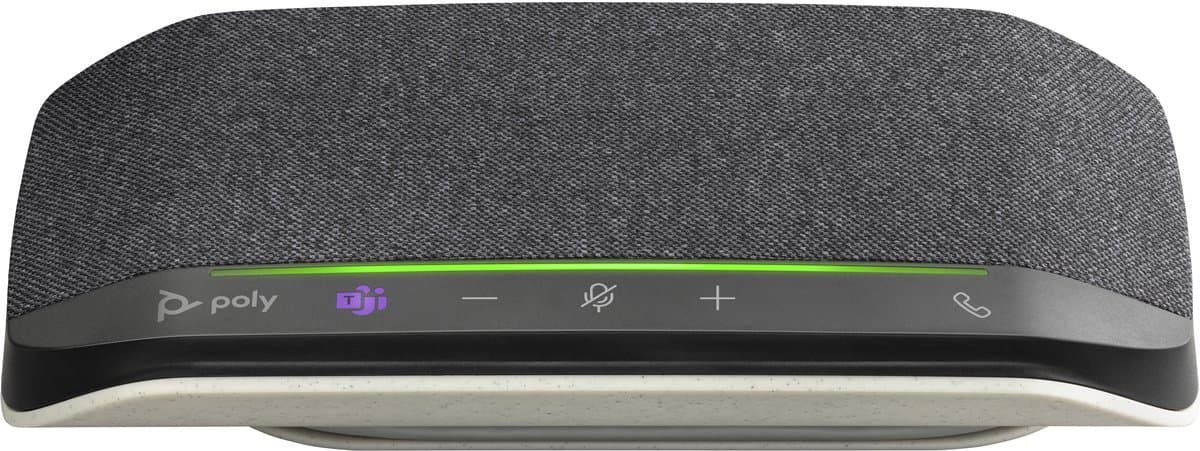 HP Poly Sync 10 Conferentietelefoon Ruisreductie, Geschikt voor bijv. Microsoft Teams, Zoom, Handsfree Zwart, Zilver — afbeelding 1