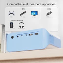 Projector - Mini Beamer - Met Statief - Draagbaar. - Full HD - Beamer — thumbnail 4