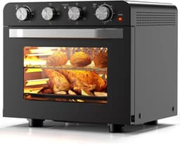 Airfryer Oven - Hetelucht Friteuse - Vrijstaande Oven - Pizzaoven - 36L - 2000W - 10-in-1 Functies - Digitale Timer & Temperatuur - Dubbel Glas - RVS — thumbnail 1