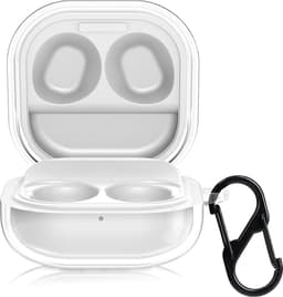 kwmobile Earphones Case for Samsung Galaxy Buds FE Case - Clear TPU Silicone Earbuds Cover - Transparent — thumbnail 1