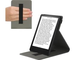 kwmobile case geschikt voor met Amazon Kindle Paperwhite 11. Generation 2021 - E reader cover van kunstleer - In grijs Opkomende Zon design