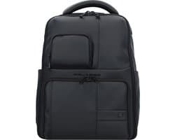 PIQUADRO Laptop rugzak Rugzak met laptopvak Wollem Computer Backpack Black Zwart