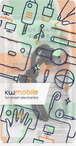 kwmobile Strap Compatible with Sony WF-1000XM5 - Silicone Cord Holder for Wireless Earphones - Black — thumbnail 7
