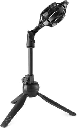 USB microfoon voor pc - Vonyx CM300B - USB studio microfoon incl. tafelstandaard - Zwart — thumbnail 4