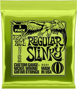 Ernie Ball Regular Slinky - Elektrische Gitaarsnaren - 10-46 - 3-Pack - Nickel Wound — thumbnail 1