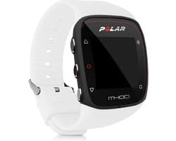 kwmobile horlogebandje geschikt voor Polar M400 / M430 polsband - Smartwatch bandje van TPU - Activity tracker horloge band in wit
