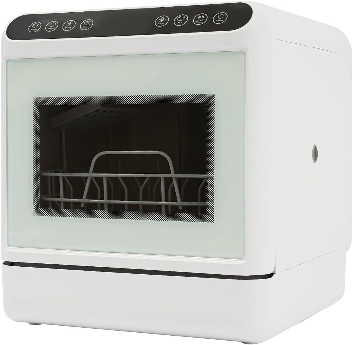 Mini Vaatwasser - Compacte Afwasser - Snel Schoon Servies - 4 Wasprogramma's - 41x46x46 cm - Wit — afbeelding 1