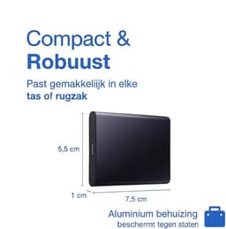 Externe Harde Schijf - Draagbare Opslag - Bestanden Opslaan - USB 3.1 Type-C - 12 x 12 x 1.5 cm — thumbnail 4