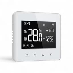 Wifi Opbouw Thermostaat | Touchscreen bediening | Wifi | Opbouwmontage | CV aan/uit systemen | Tuya Smart Life | Open raam detectie | Zwart — thumbnail 2