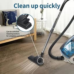 Premium - Zakloze stofzuiger - 2800 W Max - energiebesparende motor - compact formaat - 1,5 L capaciteit - hoge filtratie - 5 m bedraad - Geschikt voor thuisgebruik - Blauw model — thumbnail 5