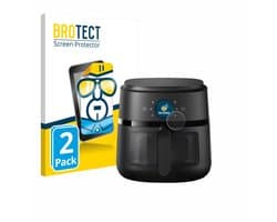 BROTECT - Screenprotector voor Philips Airfryer 2000 Gen 2 6,2L - Folie Beschermfolie transparant 2 Stuks