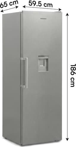 Heinner HF-V401NFXWDE++ Koelkast met Waterdispenser – 389 L – No Frost – Elektronische Bediening – Superkoelfunctie – RVS – 5 Jaar Garantie — thumbnail 5