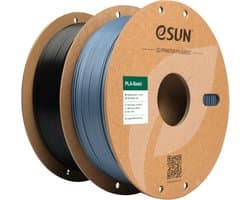 2-Pack 1.75mm PLA Filament 1KG Grijs Zwart voor 3D Printers Hoge Nauwkeurigheid