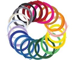 3D Pen Filament Navullingen - 20 Kleuren PLA, 1.75mm Universele Iedere 3D Tekenpen
