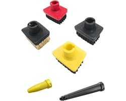 Set van 6 mondstukken en borstels geschikt voor de Kärcher SC1 SC2 SC3 SC4 SC5 stoomreiniger