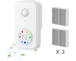 Luchtreiniger met negatieve ionen voor thuis en huisdieren | Luchtreiniger voor grote ruimtes - met stil, geurverminderend filter voor slaapkamer, kantoor, keuken, garage en badkamer