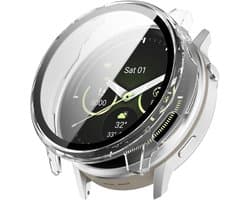 TPU Hoes voor Garmin Venu 4 41mm met Schermbeschermer - Zachte TPU Slim Schokbestendige Plated Schermbeschermer - Anti-scratch - Valbescherming - Transparant