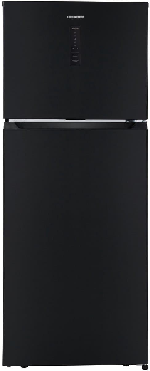 Heinner HF-HM415NFDXE++ Koel-vriescombinatie 415 L – Touch Display – Full No Frost – Power Cool-functie – Kinderslot – Inox Antraciet – 5 Jaar Garantie — afbeelding 1