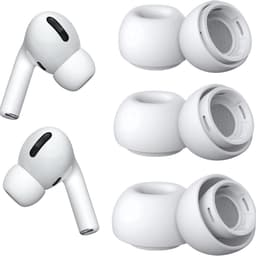 Siliconen dopjes geschikt voor Apple AirPods Pro - Vervangende Siliconen Oordopjes - 2 sets - Wit - Medium - 6 paar - Frisse dopjes voor jouw AirPods Pro - CHPN — thumbnail 2