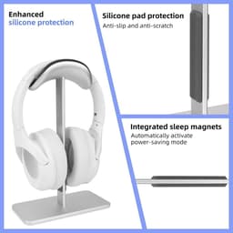 Koptelefoonstandaard met Slaapstand en Antislipbasis voor Koptelefoons - Moderne Stijl - Accessoires voor Gamers - Geschikt voor Airpods Max - Cadeau voor Gamekamers — thumbnail 4