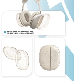 Shieldcase TPU Cover bescherming geschikt voor Airpods Max 1/2 - Schokbestending - Beschermhoes voor koptelefoon - Sterrenlicht — thumbnail 3
