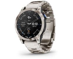 Garmin - 010-02582-51 - D2™ Mach 1 - Smartwatch met geventileerde titanium band en extra zwarte siliconen band — thumbnail 1