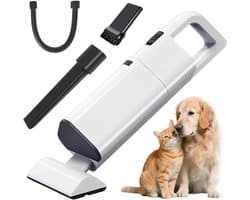 Draadloze Handstofzuiger - Compacte Stofzuiger - Auto Huisdieren - 20.000 Pa Zuigkracht - 30 Min Looptijd - Zilver