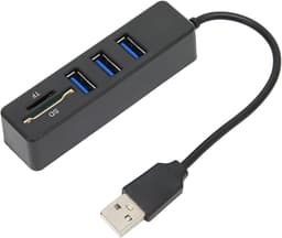 3-poorts draagbare USB-splitter USB 2.0 Hub 480 Mbps — thumbnail 4