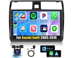 Android Autoradio voor Suzuki Swift 2005-2010 met 10.1" Scherm, Apple CarPlay & Android Auto, 2+64GB