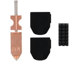 3D Printer Nozzle Set - 0,4 mm Compatibel met Flashforge - Inclusief Silicone Sokken en Wiper