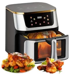 Heteluchtfriteuse – Airfryer - Airfryer Oven - 12L - 2000W - Touch Display - Airfryer Zonder Olie - Kijkvenster - RVS - Hoge Temperatuur - Zwart — thumbnail 1