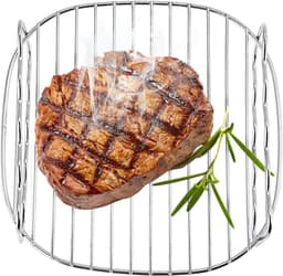 BBQ Kookrek - Dubbele Laag Rvs Spiezen - Griddle Vervangingsaccessoires voor Airfryer HD9225 9920 9231 9233 9904 — thumbnail 9